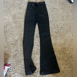Edikted black leather pants